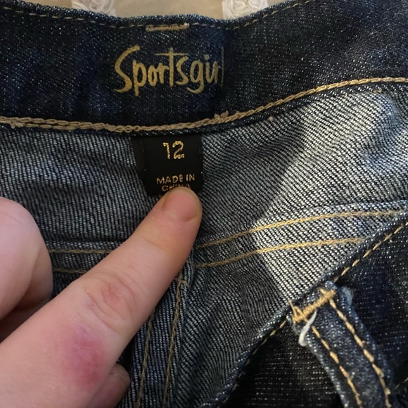 Denim knee length shorts- Size 12 Sportsgirl - Picture 2 of 4